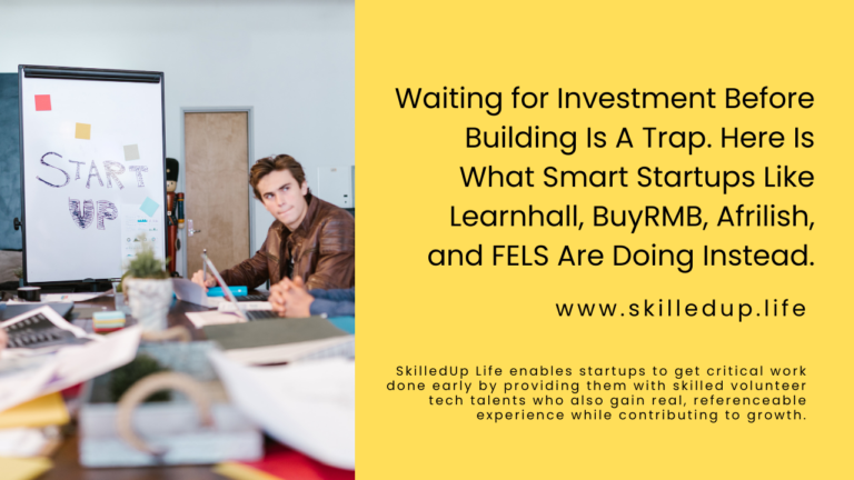 Waiting for Investment Before Building Is A Trap